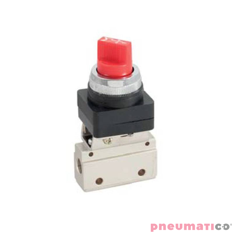 Zawór ręczny typu pokrętło TEKMA G-321-TB 3/2 NC G1/8" Zawór ręczny typu pokrętło TEKMA G-321-TB 3/2 NC G1/8"