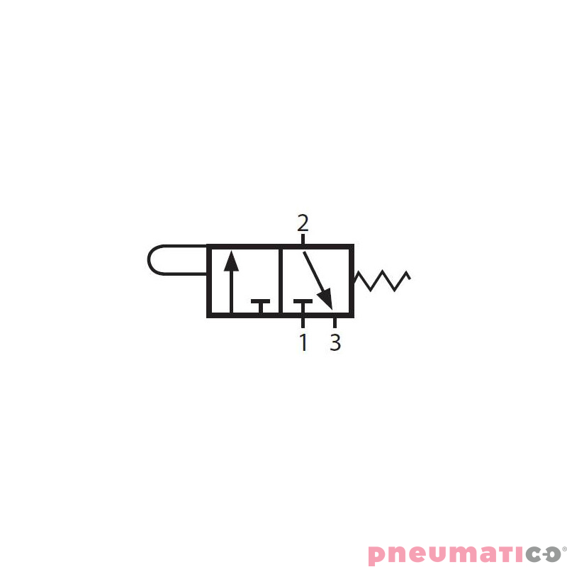 Zaw&oacute;r mechaniczny popychacz TEKMA G-321 3/2 1/8" NC