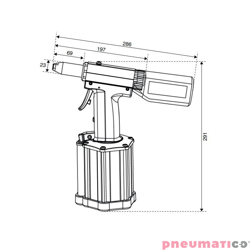 Nitownica hydrauliczno-pneumatyczna do nitów zrywalnych Scell-it E-500RP Nitownica hydrauliczno-pneumatyczna do nitów zrywalnych Scell-it E-500RP