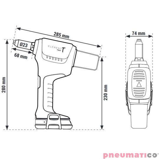 Nitownica akumulatorowa do nitów triform Scell-it E-T Nitownica akumulatorowa do nitów triform Scell-it E-T