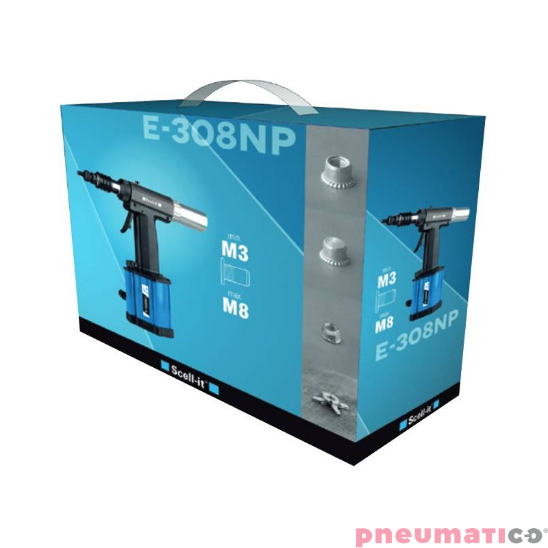 Nitownica pneumatyczna do nitonakrętek Scell-it E-308NP M3-M8