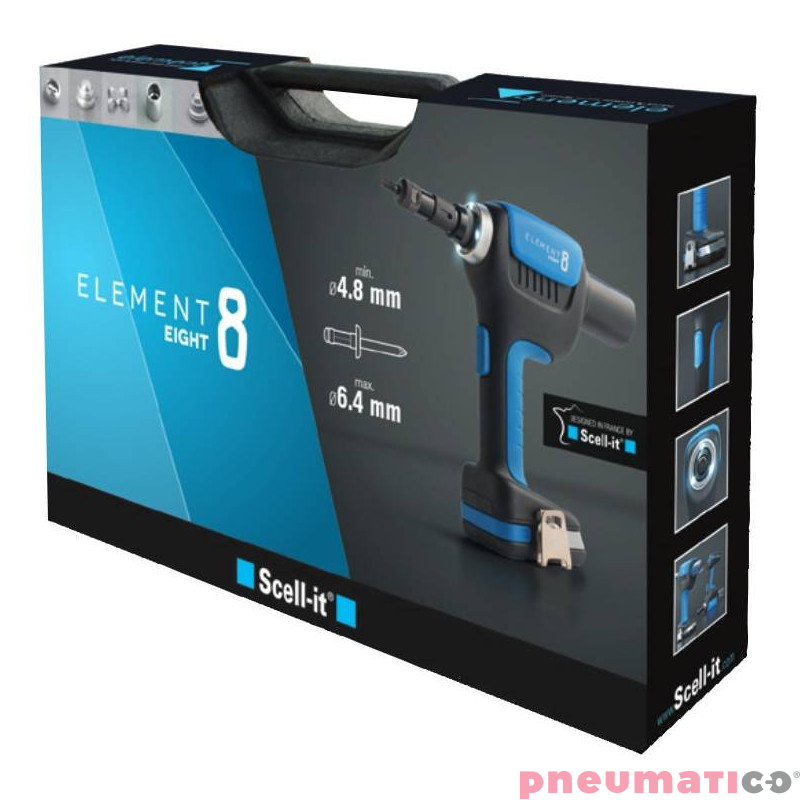 Nitownica akumulatorowa do nitonakrętek Scell-it E-8 Element 8