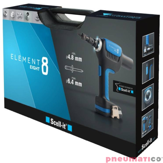 Nitownica akumulatorowa do nitonakrętek Scell-it E-8 Element 8