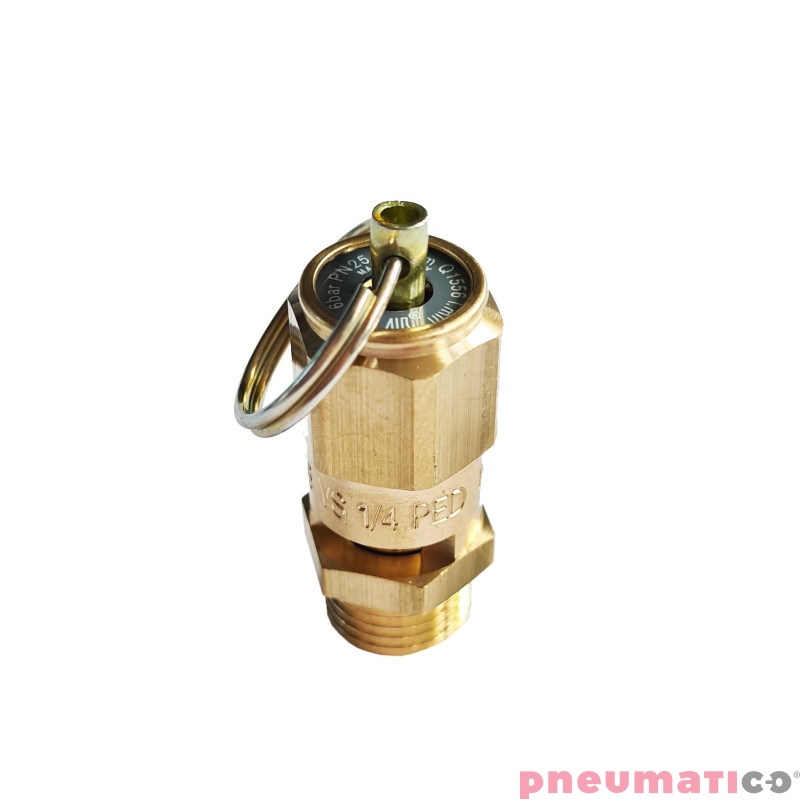 Zawór bezpieczeństwa 6 bar 1/4 Zawór bezpieczeństwa 6 bar 1/4