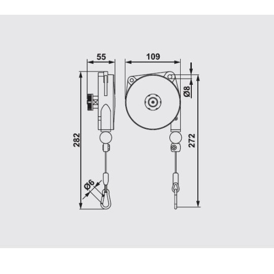 Balanser linkowy 9313 TECNA 2-3kg 1600mm
