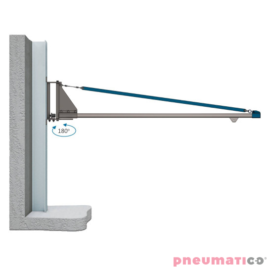 Żuraw przyścienny obrotowy Pneumatico JG-2002 2m Żuraw przyścienny obrotowy Pneumatico JG-2002 2m