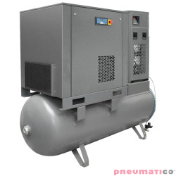 Kompresor śrubowy Walter na zbiorniku 500L z osuszaczem i dwoma filtrami (1 i 0,01 mikrona) 7,5/500 P COMBO