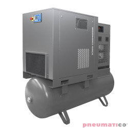 Kompresor śrubowy Walter na zbiorniku 500L z osuszaczem i dwoma filtrami (1 i 0,01 mikrona) 11/500 P COMBO