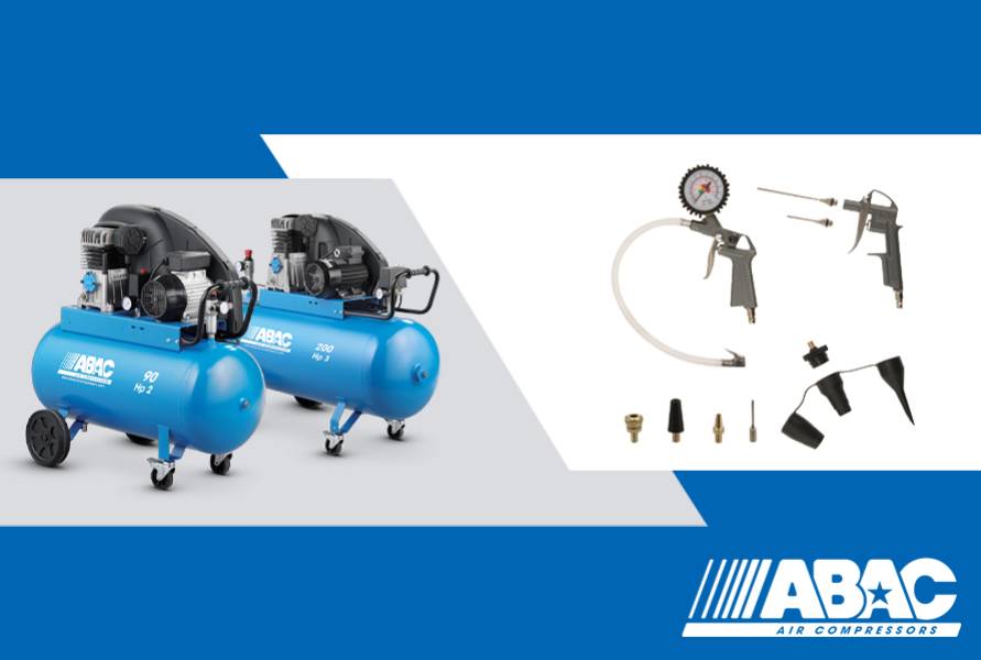 Zestaw 15 akcesoriów pneumatycznych GRATIS do kompresora tłokowego ABAC! Zestaw 15 akcesoriów pneumatycznych GRATIS do kompresora tłokowego ABAC!