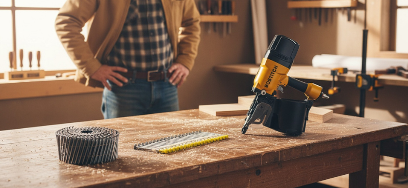 Jakie gwoździe do gwoździarki bębnowej? Rodzaje, oznaczenia i zastosowania Jakie gwoździe do gwoździarki bębnowej? Rodzaje, oznaczenia i zastosowania