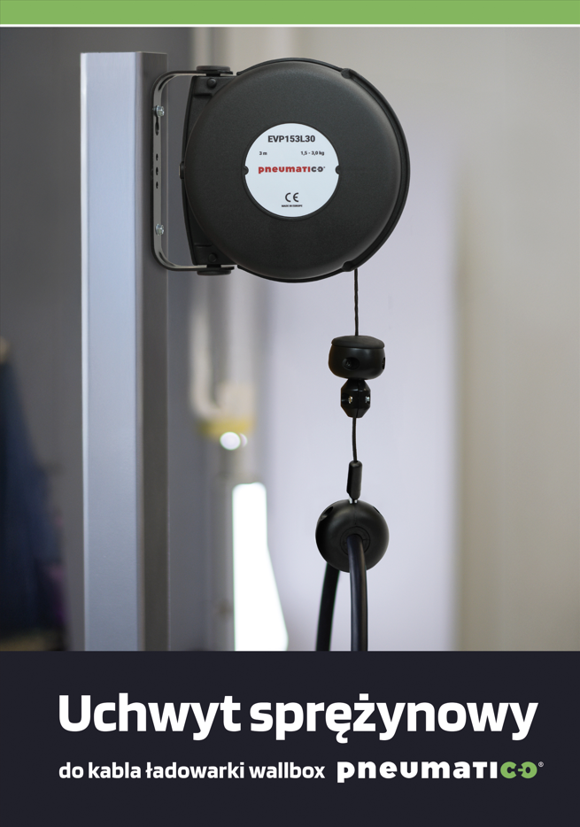 Uchwyt sprężynowy do kabla ładowarki wallbox PNEUMATICO EVP