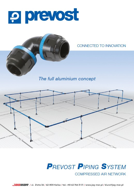 KATALOG Prevost – innowacyjny system rur i złączek z aluminium (ENG)